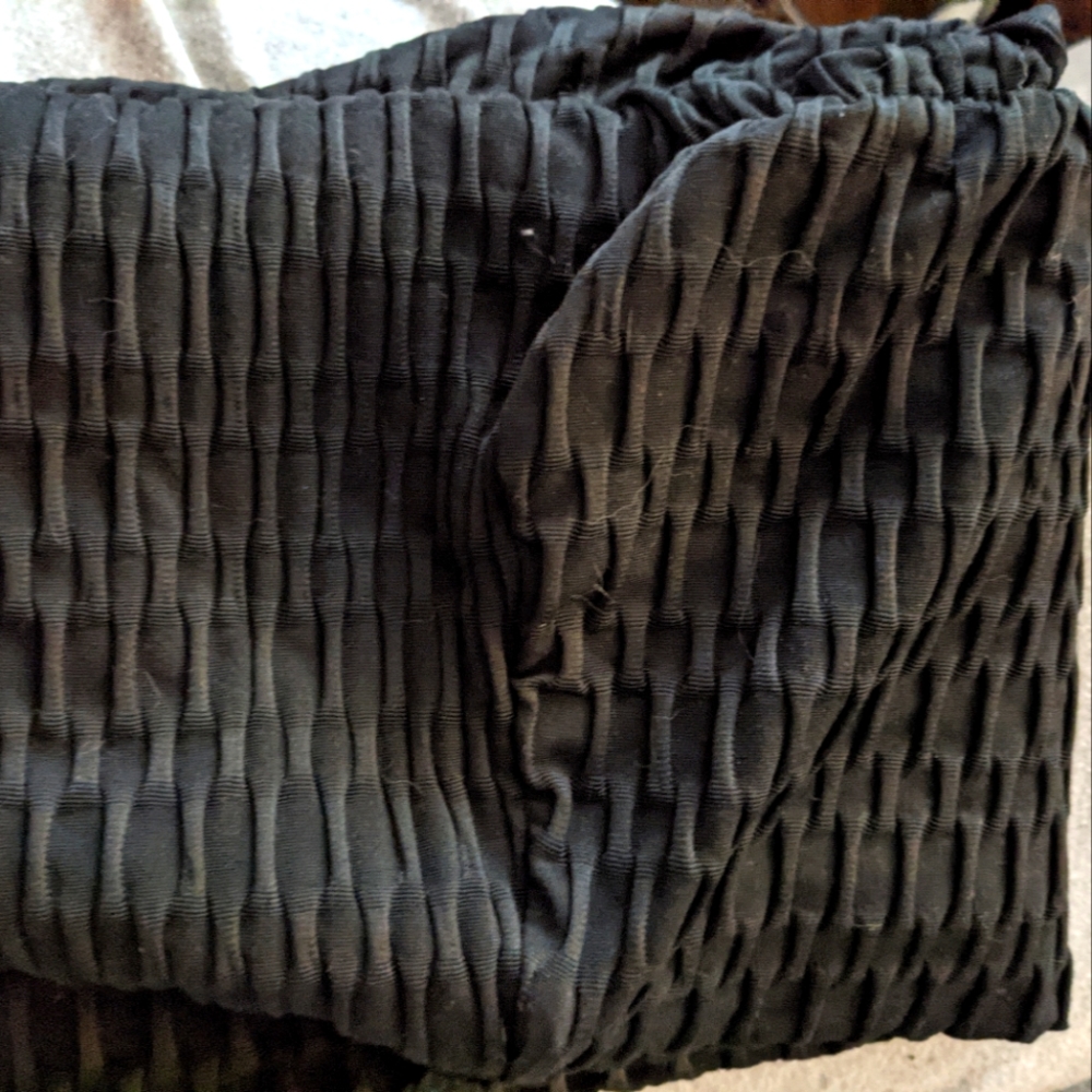 Black Honeycomb Scrunchbutt Leggings High Waisted Size S